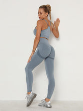 Load image into Gallery viewer, Women's Sets Skinny Tracksuit Breathable Bra Long Sleeve Top Seamless Outfits High Waist Push Up Leggings Gym Clothes Sport Suit