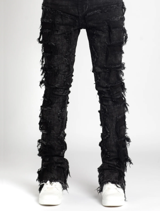 IRON GREY STACKED DENIM