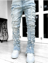 Load image into Gallery viewer, STEEL BLUE STACKED DENIM
