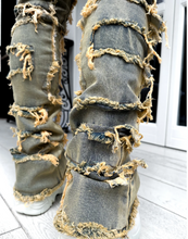 Load image into Gallery viewer, RAW OCEAN BLUE STACKED DENIM
