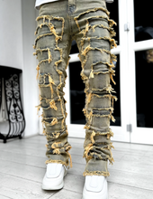 Load image into Gallery viewer, RAW OCEAN BLUE STACKED DENIM
